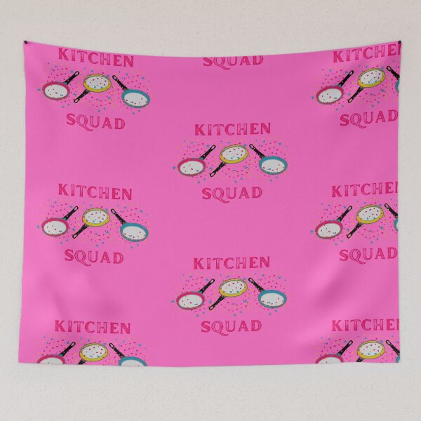 Item preview, Kitchen Squad With Pink Letters Three Pans For Pansexual People In Pink designed and sold by LuckyKermit.