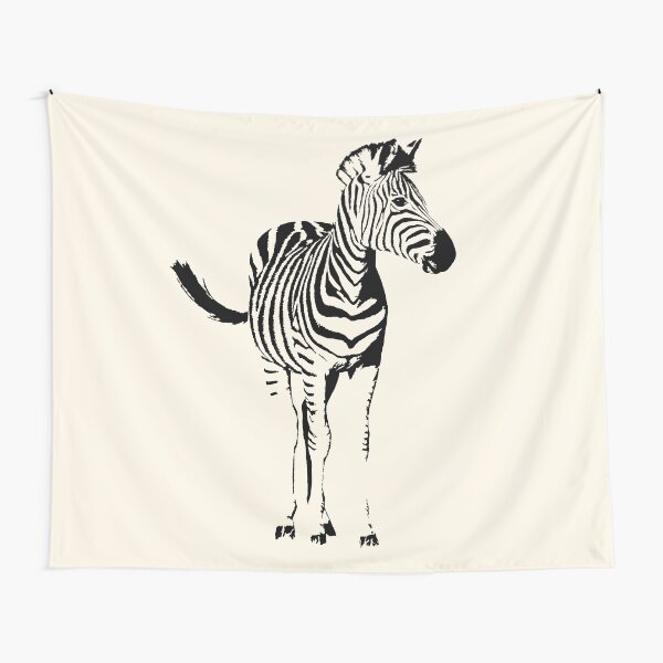 Zebra Full Figure | African Wildlife Tapestry