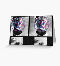 FACE SCREENPRINT Greeting Card