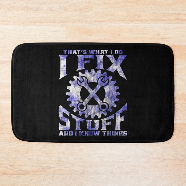 Item preview, That's What I Do I Fix Stuff And I Know Things Mechanic Gift Tie Dye designed and sold by Digital Story Time.