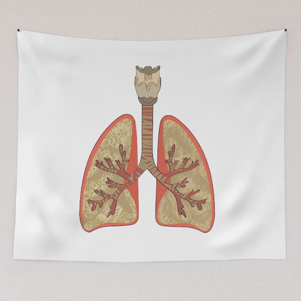 Item preview, Lungs Human Internal Organ hand-drawn art  designed and sold by KARTICK DUTTA.