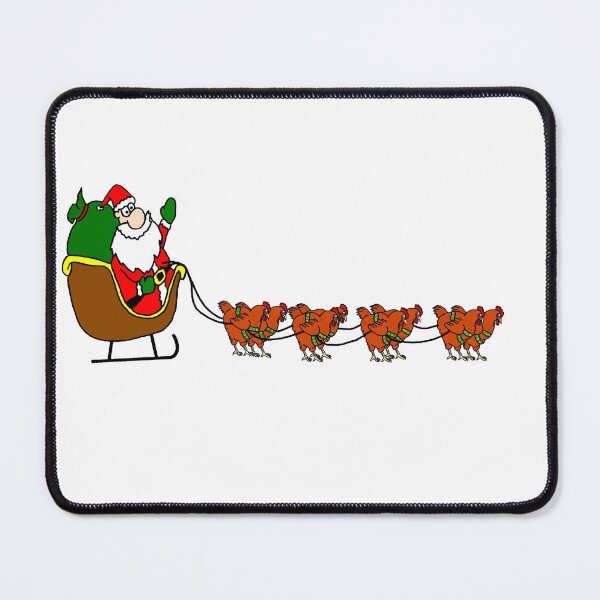 Item preview, Santa Claus with Chicken Reindeers designed and sold by imphavok.