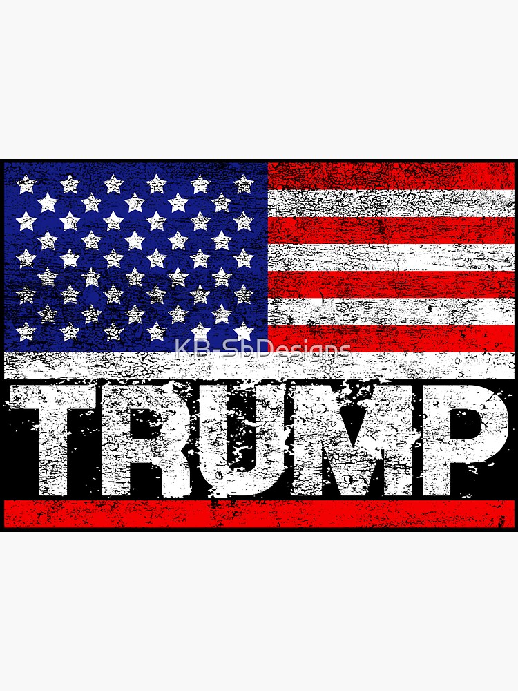 "Trump 2024 Election Vintage Retro Distressed Sticker" Sticker For Sale ...