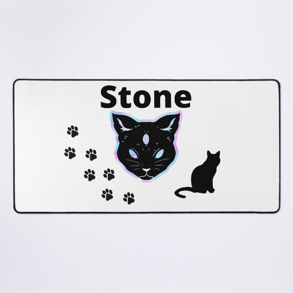 Item preview, If your cat's name is Stone, give a personalized mat. Names for cats and dogs. Pet names. designed and sold by EMIPRINCESS.