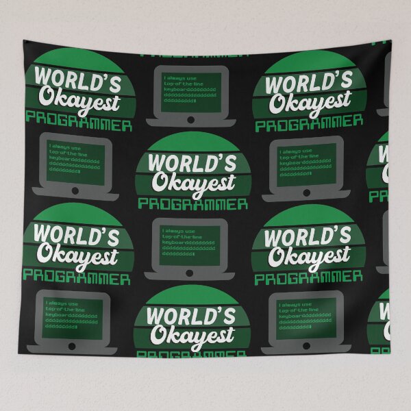 Item preview, World's Okayest Programmer  designed and sold by TaraBlack65224.
