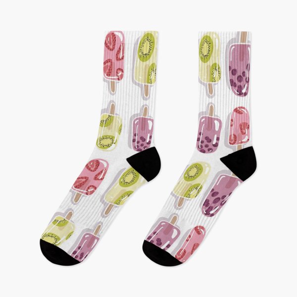 Item preview, Popsicle Stick Pattern, Ice Cream Summertime Print, Strawberry, Kiwi, Blueberry Popsicles Fruits. designed and sold by Dazzline Designs.