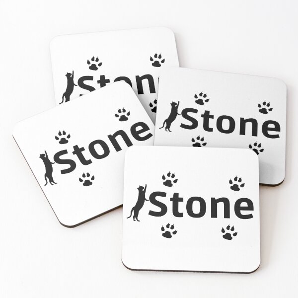 Item preview, If your cat's name is Stone, give a personalized mat. Names for cats and dogs. Pet names. designed and sold by EMIPRINCESS.