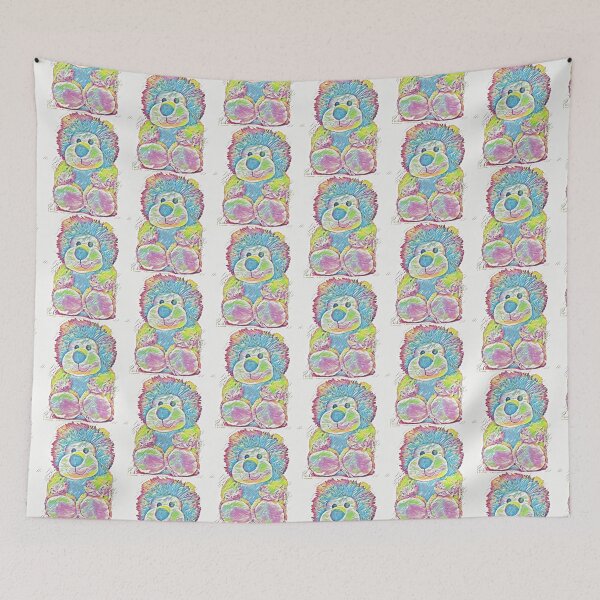 Item preview, Pastel Drawing of a Cute Stuffed Lion  designed and sold by McThingummy.