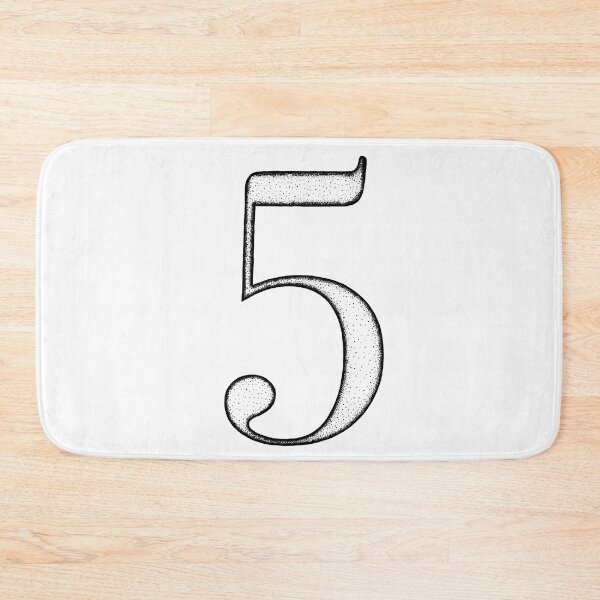 Item preview, Dotart/Dotwork illustration of Number 5 designed and sold by MagnetitaBySil.