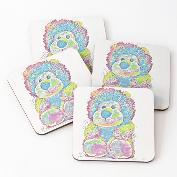 Item preview, Pastel Drawing of a Cute Stuffed Lion  designed and sold by McThingummy.