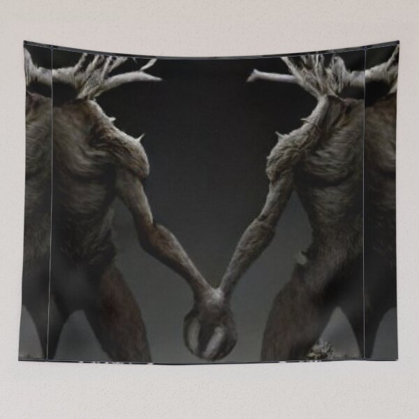 Item preview, 2 Wendigos Holding hands. designed and sold by BooRat.