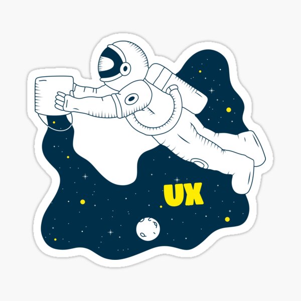 "UX Space, UX/UI Designer" Sticker for Sale by memophant | Redbubble