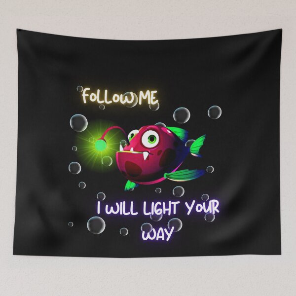 Item preview, i just really lke anglerfish, ok t-shirt, fish t-shirt, angler fish designed and sold by BLUE  bubble.
