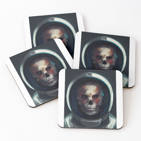 Item preview, A skull astronaut designed and sold by Jim Clyde Monge.