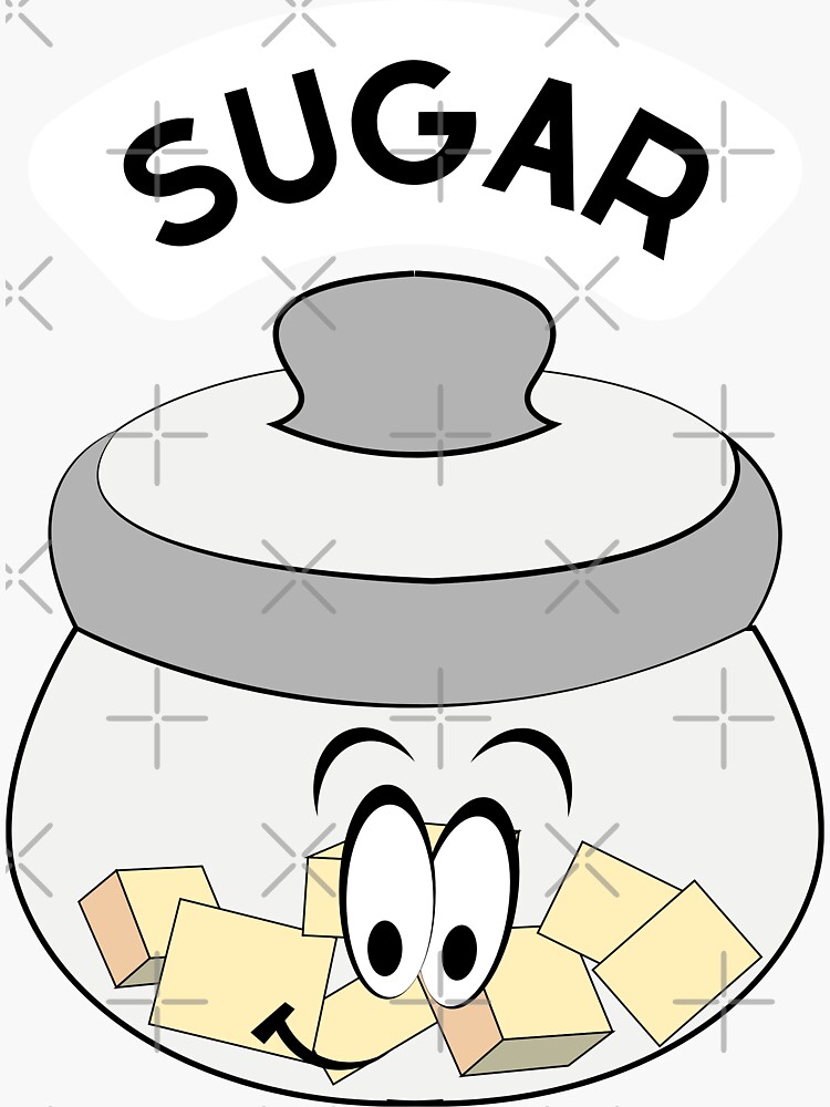 "Sugar jar kitchen label sticker" Sticker for Sale by Rubi16 Redbubble
