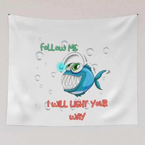 Item preview, i just really lke anglerfish, ok t-shirt, fish t-shirt, angler fish designed and sold by BLUE  bubble.