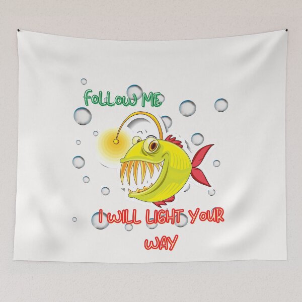 Item preview,  i just really lke anglerfish, ok t-shirt, fish t-shirt, angler fish designed and sold by BLUE  bubble.