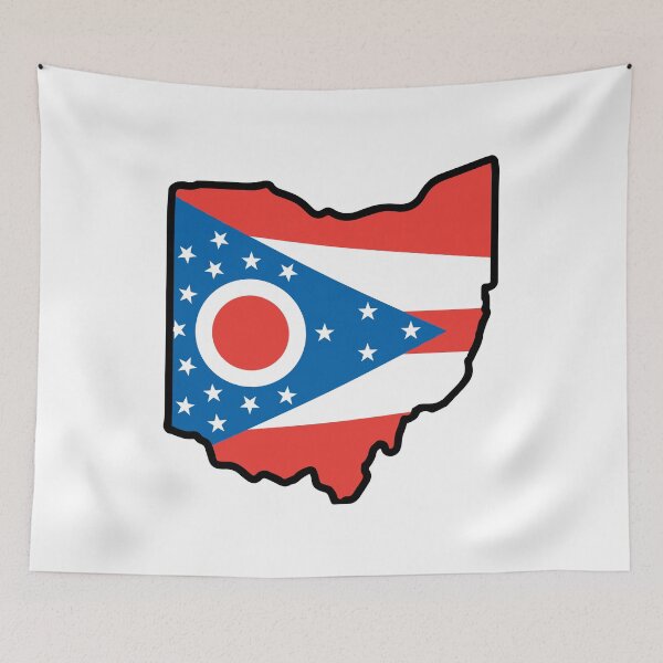 Item preview, Ohio state flag designed and sold by PepaAnaRB.