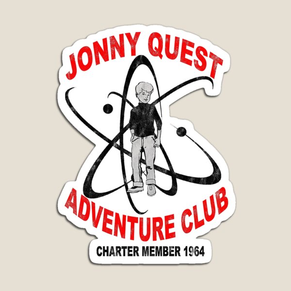Item preview, Jonny Quest Adventure Club 1964 - weathered Sticker designed and sold by kirastum.