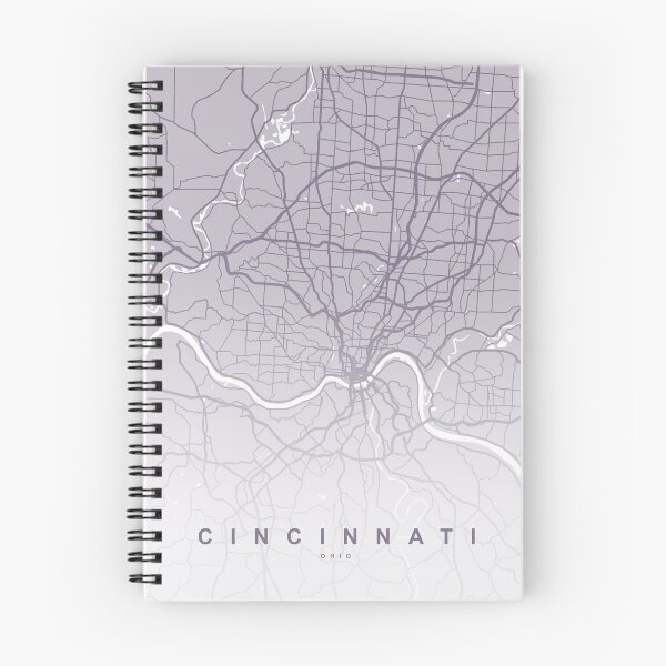 Artikelvorschau, Cincinnati-Kartenkunst entworfen und verkauft von artymaps.