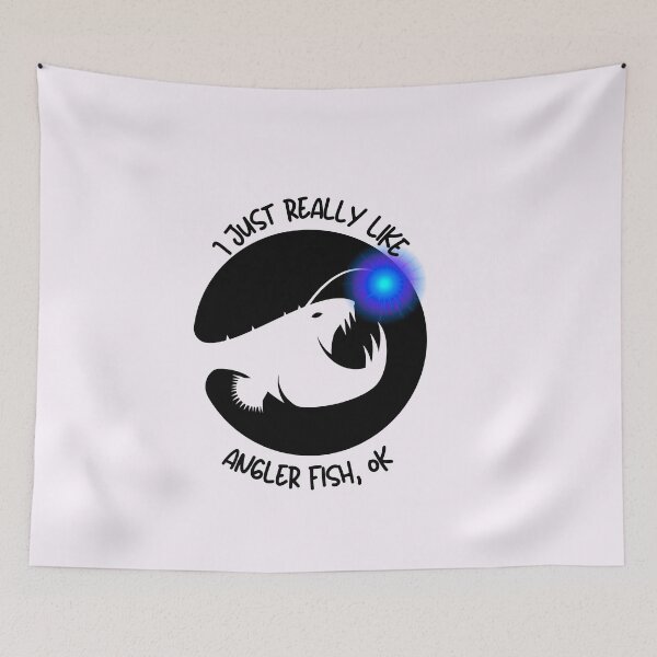 Item preview,  i just really lke anglerfish, ok t-shirt, fish t-shirt, angler fish designed and sold by BLUE  bubble.