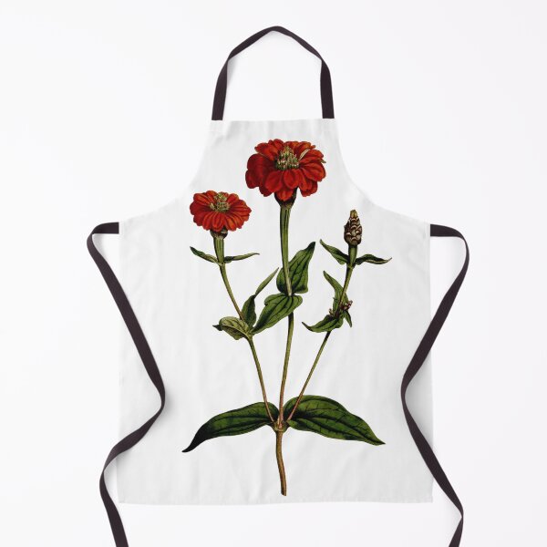 Item preview, Botanical Art Single Red Zinnia designed and sold by MochaMeli.
