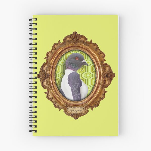 Item preview, Yellow Pigeon Lady in Vintage Frame designed and sold by FaceTheStrange.
