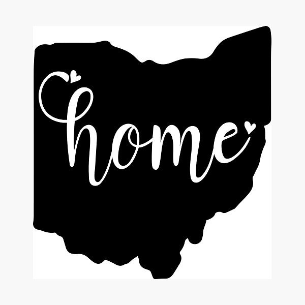 Item preview, Ohio state with heart shape designed and sold by PepaAnaRB.