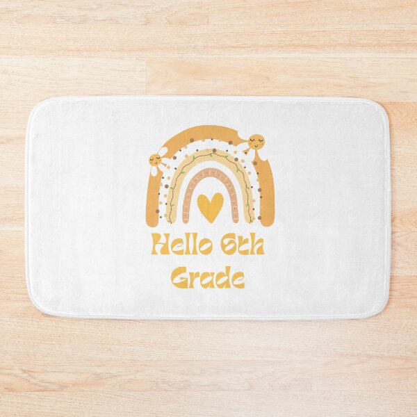 Item preview, Hello 6th Grade Back to School Rainbow designed and sold by Salman Hino.