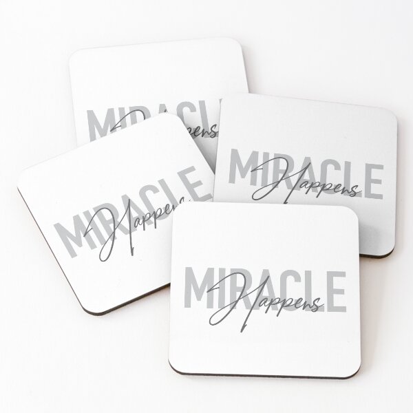 Item preview, Modern, simple, cool typography Miracle Happens designed and sold by theendup.