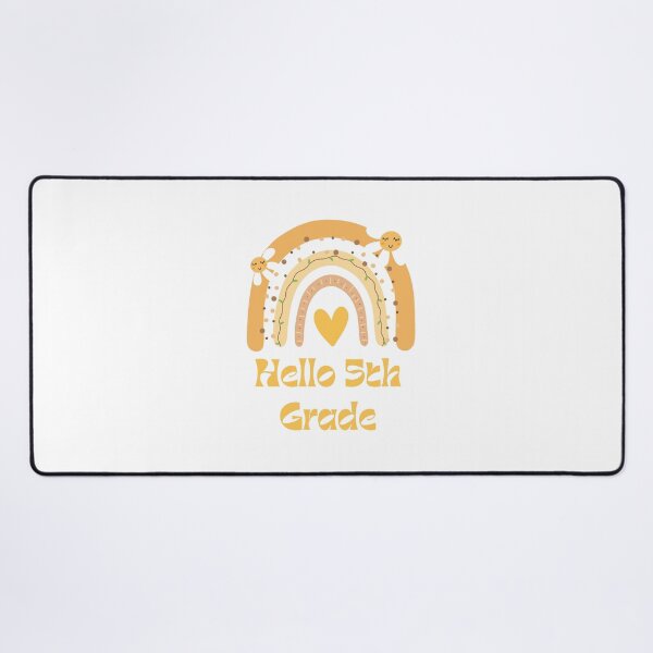 Item preview, Hello 5th Grade Back to School Rainbow designed and sold by Salman Hino.