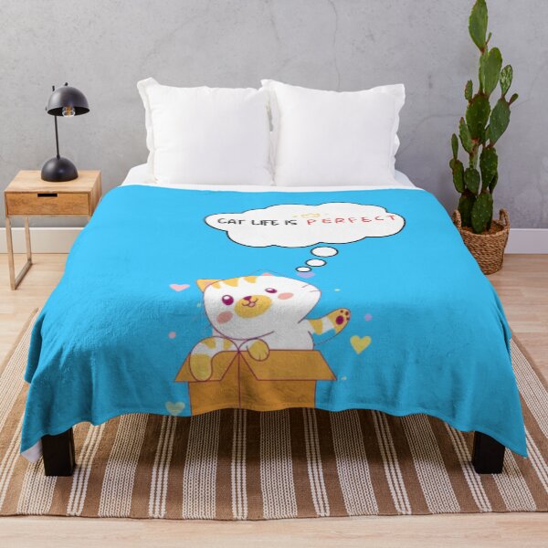 Item preview, cat life is perfect t-shirt, funny cat t-shirt, cat is my everything, cat love t-shirts designed and sold by BLUE bubble.