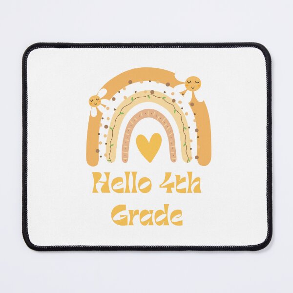 Item preview, Hello 4th Grade Back to School Rainbow designed and sold by Salman Hino.