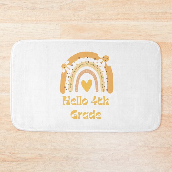 Item preview, Hello 4th Grade Back to School Rainbow designed and sold by Salman Hino.