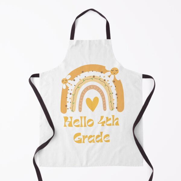 Item preview, Hello 4th Grade Back to School Rainbow designed and sold by Salman Hino.