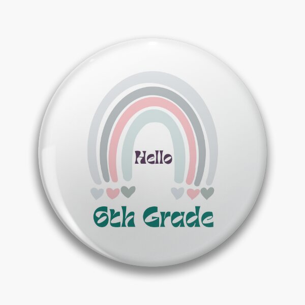 Item preview, Hello 6th Grade Back to School Rainbow designed and sold by Salman Hino.