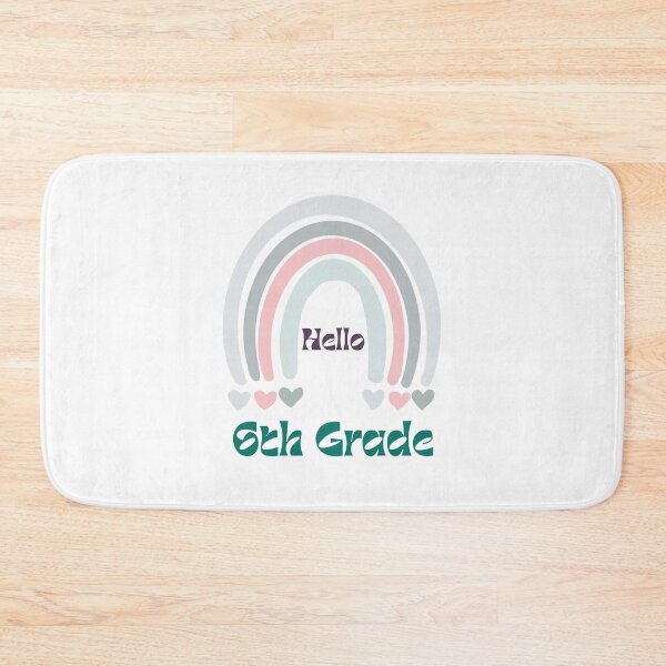 Item preview, Hello 6th Grade Back to School Rainbow designed and sold by Salman Hino.