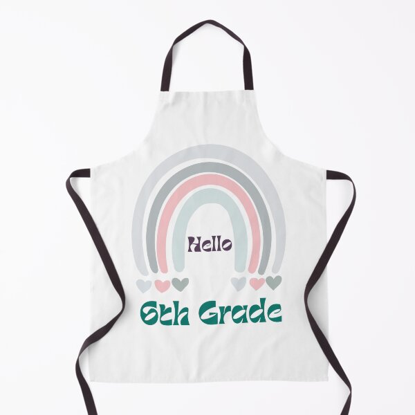 Item preview, Hello 6th Grade Back to School Rainbow designed and sold by Salman Hino.