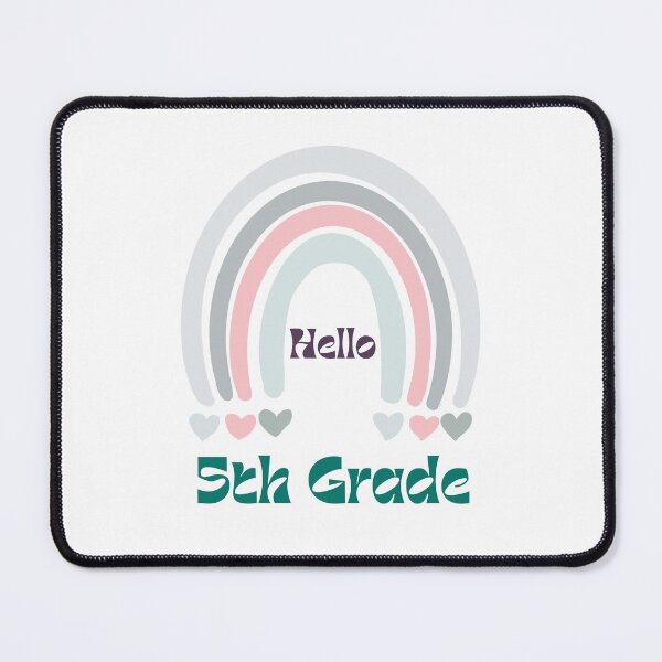Item preview, Hello 5th Grade Back to School Rainbow designed and sold by Salman Hino.