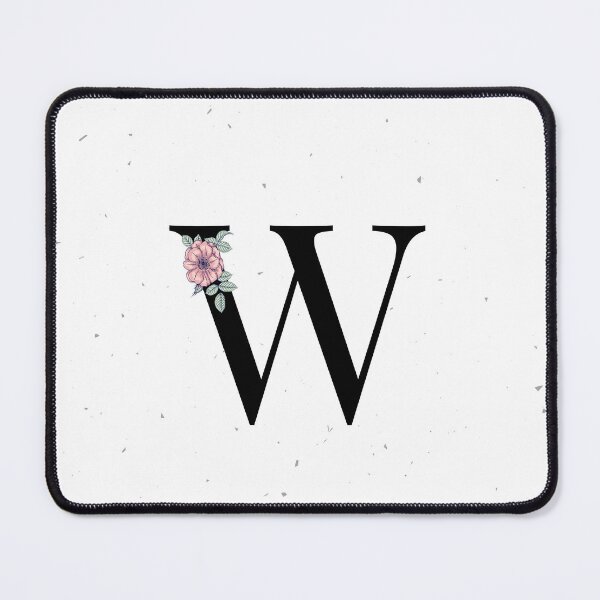Item preview, Letter W Floral Monogram designed and sold by Pretty Pixel.