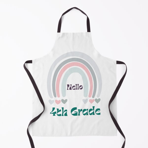 Item preview, Hello 4th Grade Back to School Rainbow designed and sold by Salman Hino.