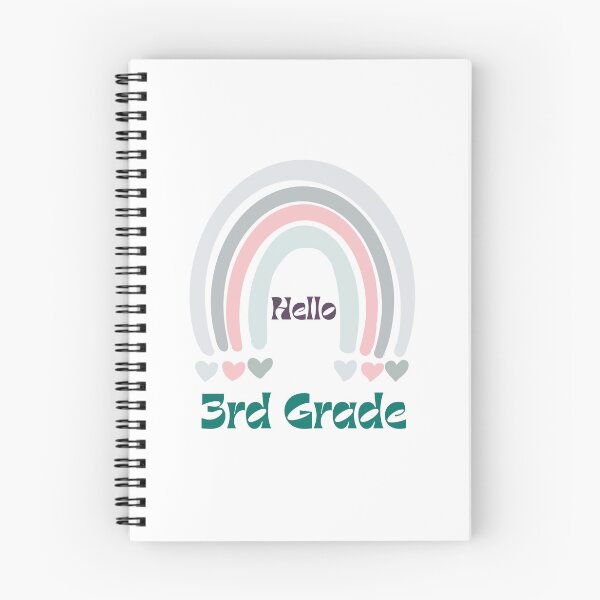 Item preview, Hello 3rd Grade Back to School Rainbow designed and sold by Salman Hino.