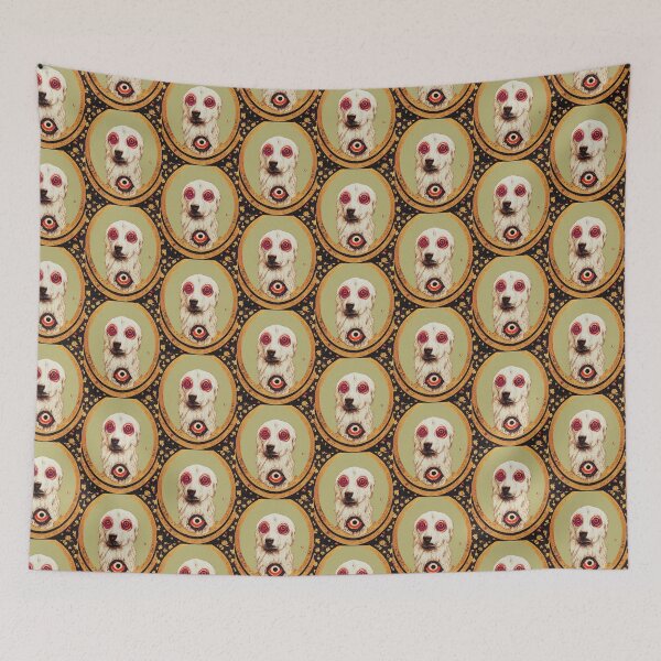 Item preview, Weird Dog Demon, cute, Occult Retro Surrealism designed and sold by MoreMachine.