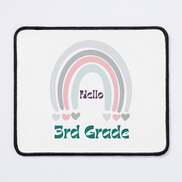 Item preview, Hello 3rd Grade Back to School Rainbow designed and sold by Salman Hino.