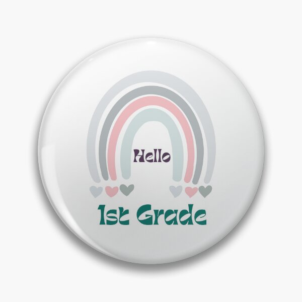 Item preview, Hello 1st Grade Back to School Rainbow designed and sold by Salman Hino.
