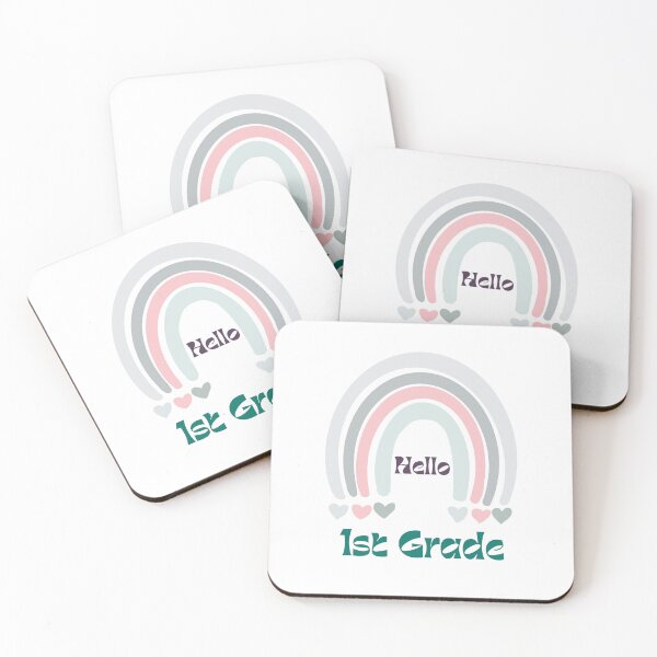Item preview, Hello 1st Grade Back to School Rainbow designed and sold by Salman Hino.