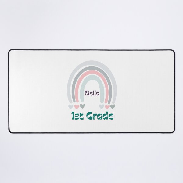 Item preview, Hello 1st Grade Back to School Rainbow designed and sold by Salman Hino.
