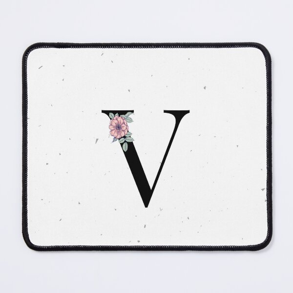 Item preview, Letter V Floral Monogram designed and sold by Pretty Pixel.