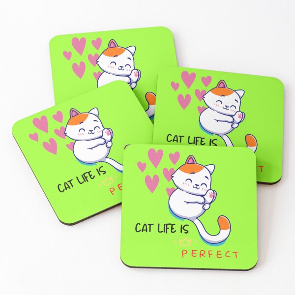 Item preview, cat life is perfect t-shirt, funny cat t-shirt, cat is my everything, cat love t-shirts designed and sold by BLUE  bubble.