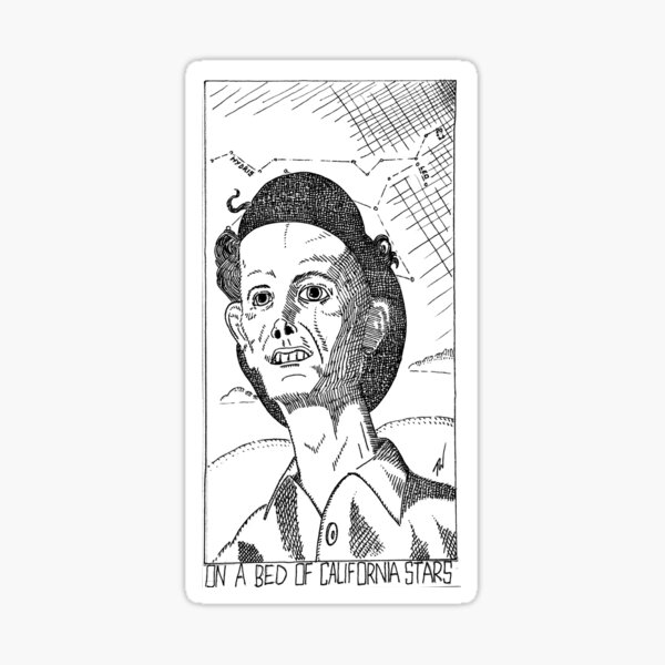 Artikel-Vorschau von Woody Guthrie handgemachte Illustration, designt und verkauft von DeadIdyll.
